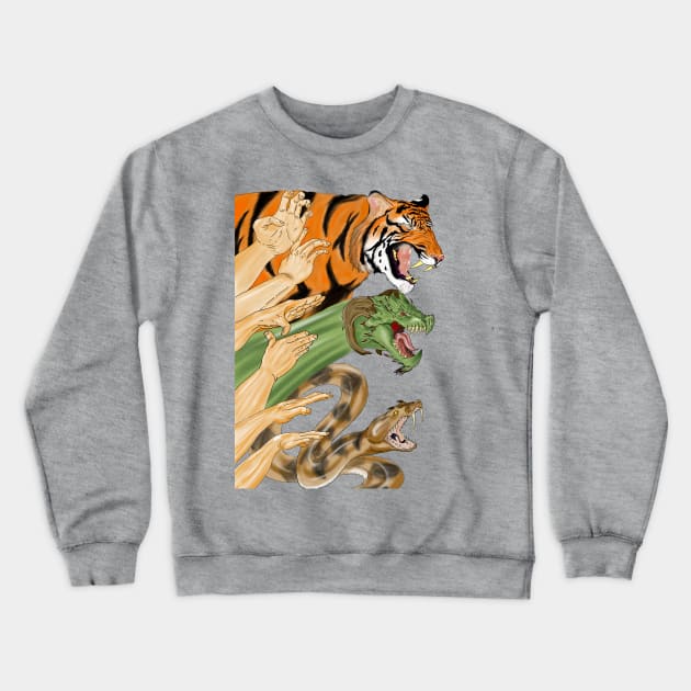 Shaolin Form Crewneck Sweatshirt by dragume